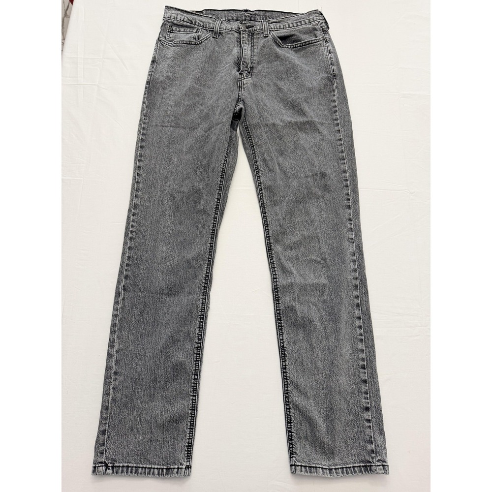 Levi's 541 Jeans Mens 34x34 Gray Stone Wash Athletic Tapered Denim Pants Casual